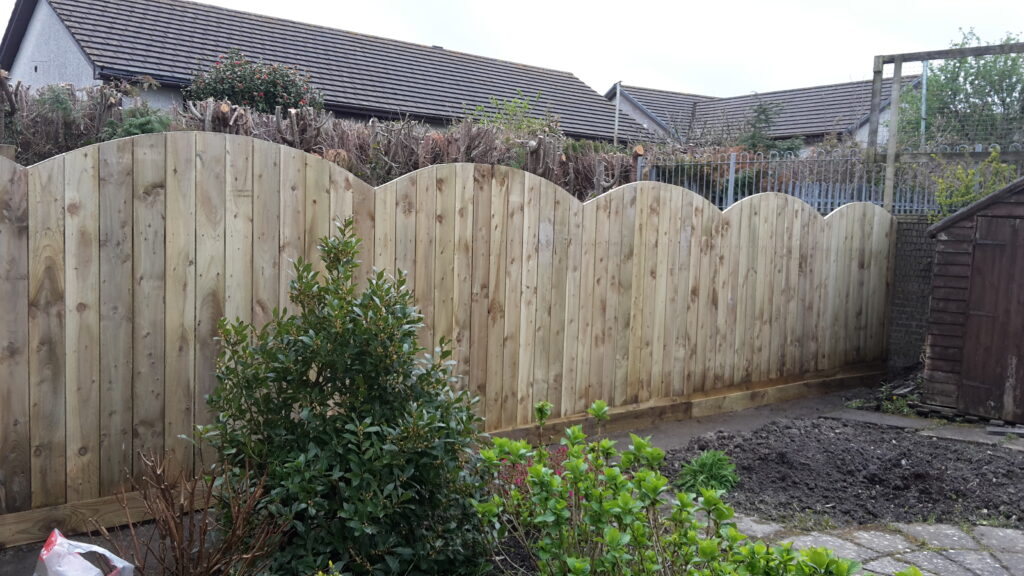 Vertical Slatted Fence